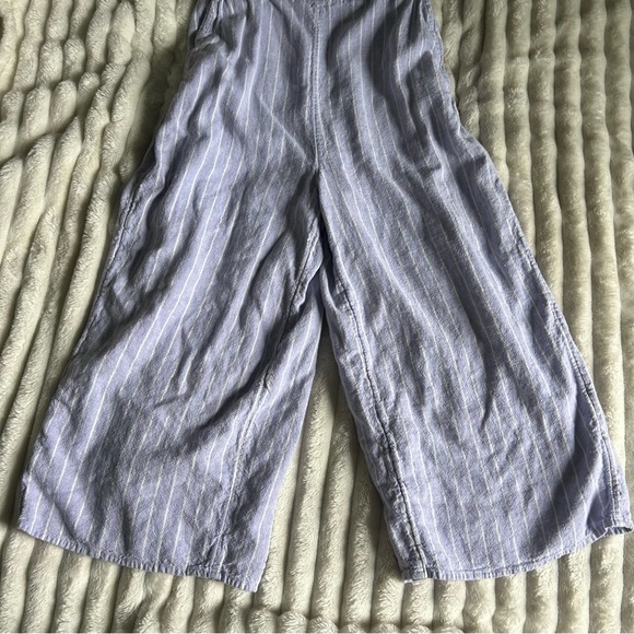 Old Navy Womens Medium Light Purple Wide Leg Striped Jumpsuit - Picture 5 of 11